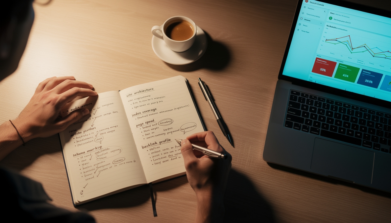 Toma de notas durante taller de SEO técnico